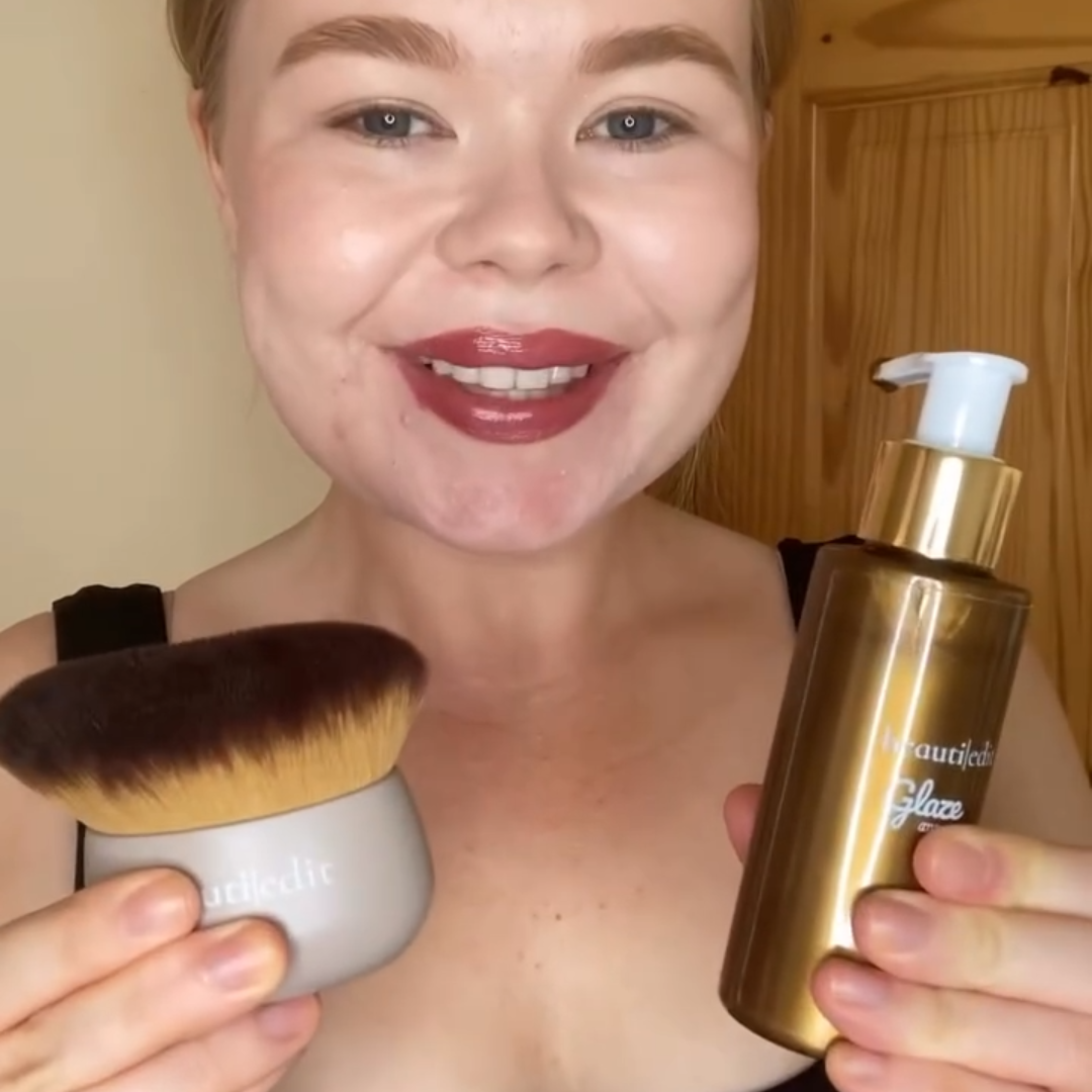 Glow Duo: Shimmer + Buff & Glow Brush