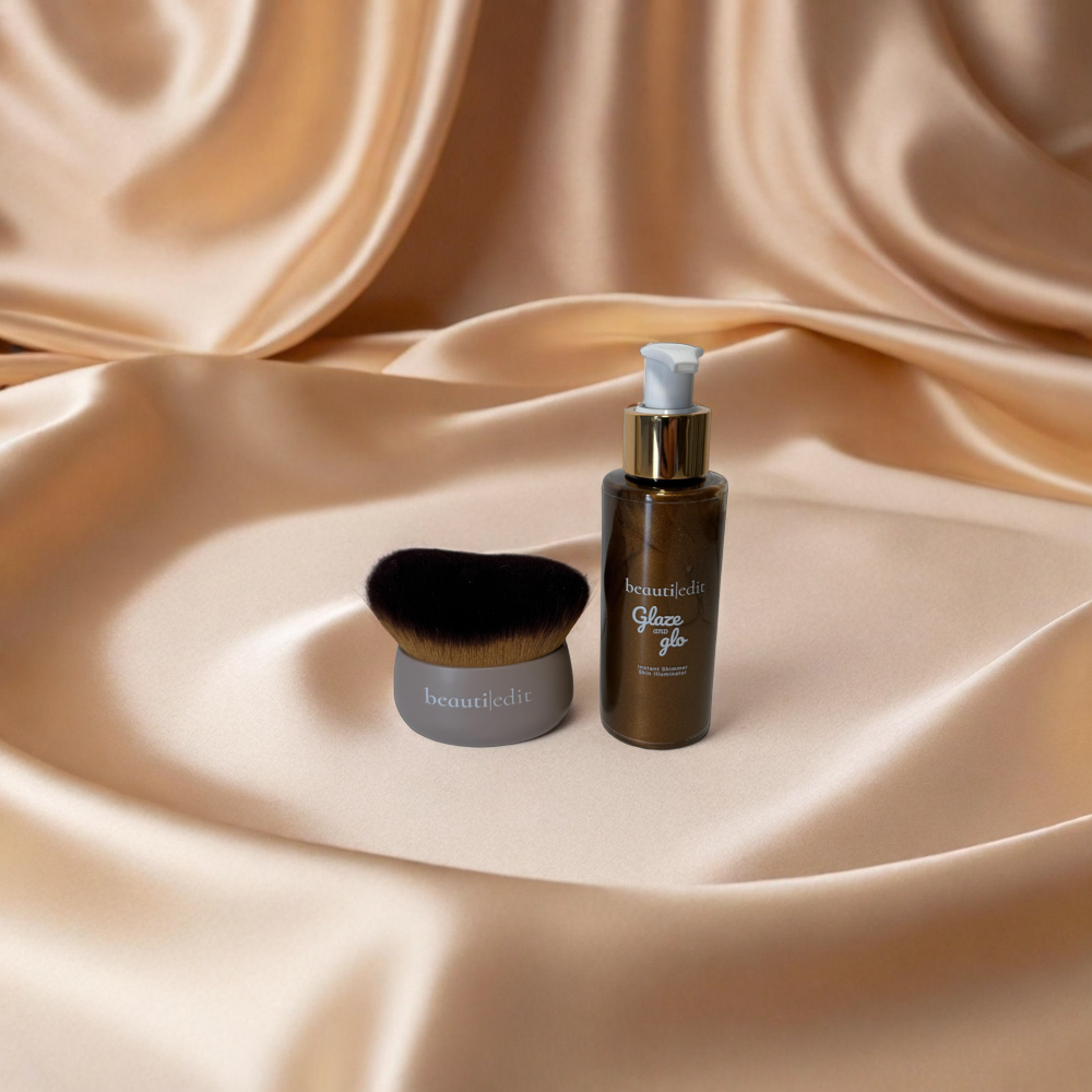 Glow Duo: Shimmer + Buff & Glow Brush